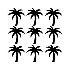 seamless pattern with palm trees