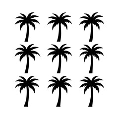 Palm tree silhouettes