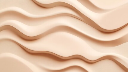 Obraz premium Light beige cream flowing wavy texture