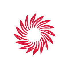 Obraz premium red flower vector