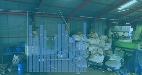 Image of data processing over rubbish dump
