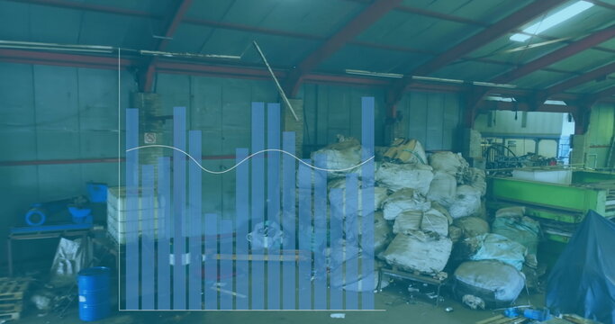 Image of data processing over rubbish dump