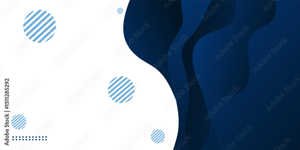 Poster blue wave abstract background. liquid color background design. fluid gradient shapes composition. fu