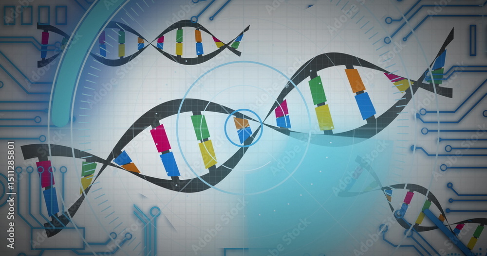 Poster image of medical data processing and processor socket over white background