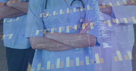 Image of financial data processing over diverse doctors
