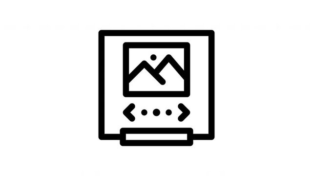 slideshow minimalist stroke animation