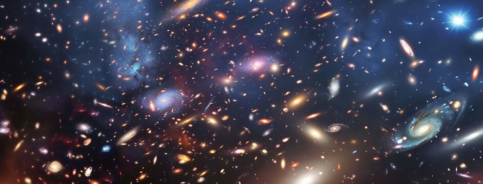 Vast Universe Full of Galaxies and Stars