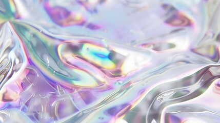 Fototapeta premium Abstract Iridescent Foil Texture Background