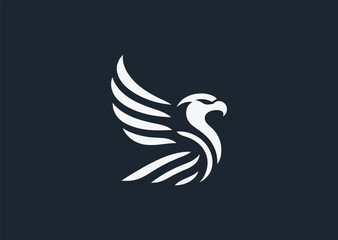 Eagle logo representing strength, freedom, or leadership identity.