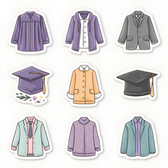 Stylish Graduation Attire: Explore Purple Caps, Gowns, Formal Suits, and Accessories for Modern Academic Events, Tailored Outfits with Comfort, Trends, and Versatility