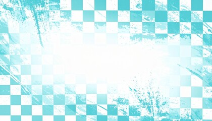 Aqua grunge checkered background pattern - ideal for website backgrounds