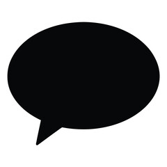 chat icon on black background