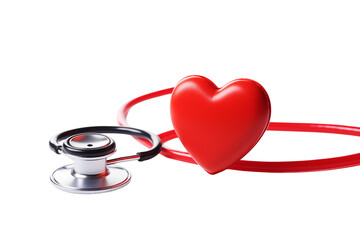 Heart Health: A Powerful Visual Representation of Cardiovascular Wellness isolated on transparent background png