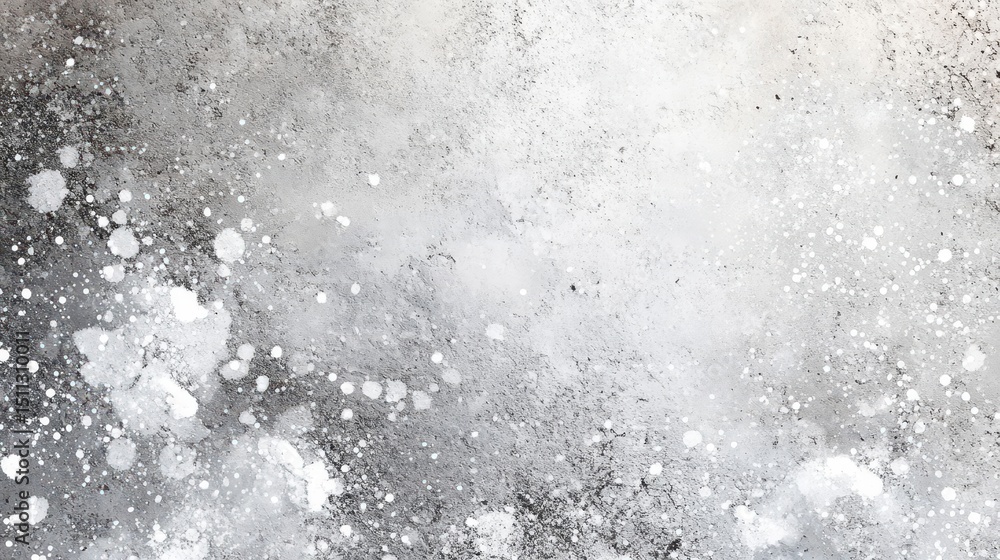 Poster rough texture with splashes on dark gray. use as a layer, or a winter background.