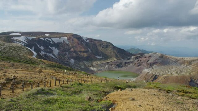 蔵王連峰 蔵王の御釜 Zao Mountain Range, Zao Okama Crater