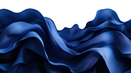 navy blue abstract wavy background on white background