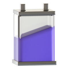 battery electronic 3d icon illustration