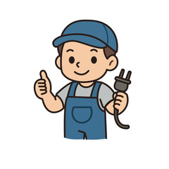 Cartoon Technician illustration