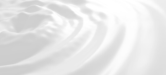 White cosmetic cream texture background 3D render