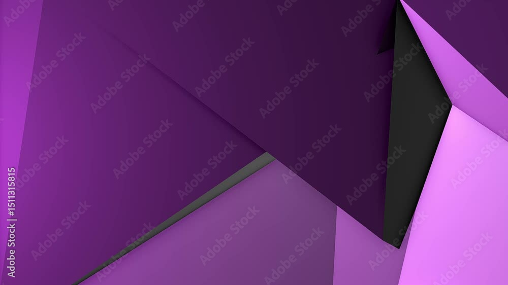 Wall mural abstract 3d rendering of rotating geometric shape. modern background, looped animation. seamless mot