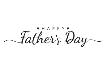 Father's day greeting card. Vector banner on background