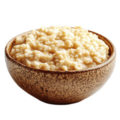 Delicious and nutritious bowl of oatmeal porridge ready to be served and enjoyed