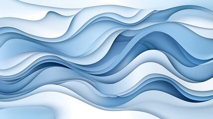 Obraz premium Abstract wavy layered design (44)