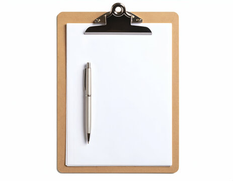 Blank Clipboard with Pen Ready for Notes, Lists, or Ideas