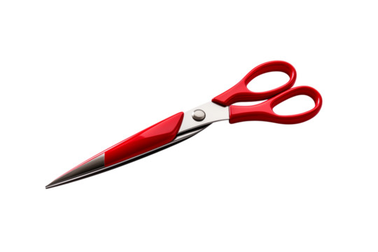 Red Kitchen Shears: Sharp Blades for Precise Cutting isolated on transparent background png