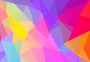 Obraz premium Abstract geometric shapes in vibrant gradient colors, ideal for sale promotions, modern, stylish