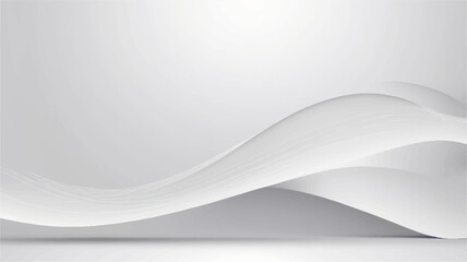 Abstract background with white gradient and flowing line.