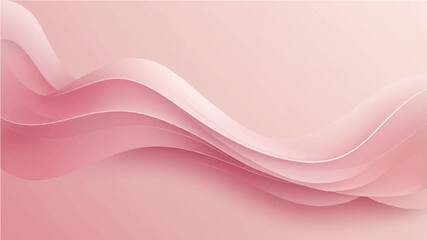 Abstract background with soft pink gradient and flowing line.