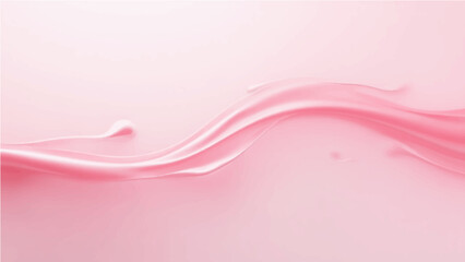 Abstract background with soft pink gradient and flowing line.