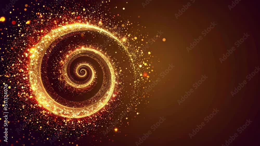 Aufkleber spiral shape with bright light emanating from its center creating an enigmatic atmosphere