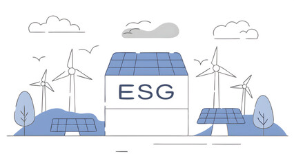 words esg on a wood block and future environmental conservation and sustainable esg modernization development by using the technology of renewable resources to reduce pollution and carbon e 78112948 1