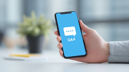 Business people click on "FAQ" to see the answers to their questions
