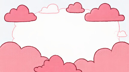 Pink chat bubble box
