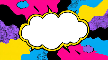 Chat bubble boxes with rich colors
