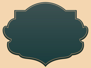 Dark vintage text box, frame, vintage text space