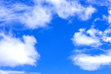 青空と白い雲センタースペース 