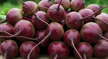 Pile of Fresh Beetroot Vegetables