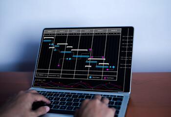 Project managers use Gantt charts to plan and deliver tasks, schedule activities with software,...