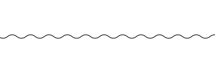 Black on white Horizontal zig zag line wave element. undulating zigzag, crisscross stripes . Vector Illustration . EPS 20 .  