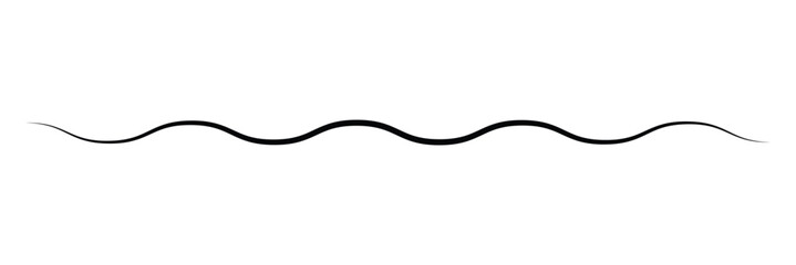 Black on white Horizontal zig zag line wave element. undulating zigzag, crisscross stripes . Vector Illustration . EPS 20 .  