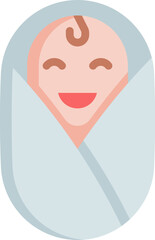 baby illustration on a white background    