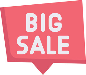 big sale illustration on a white background  