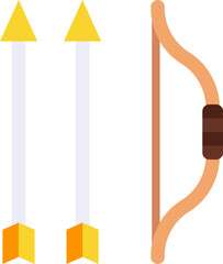bow and arrow illustration on a white background   