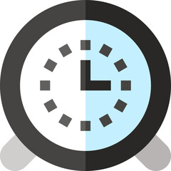 clock illustration on a white background   