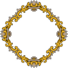 Intricate border design suitable for invitations, websites, and elegant presentations.