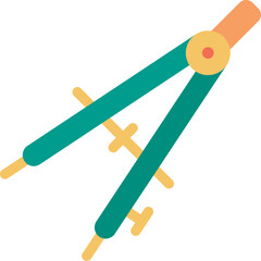 compass tool illustration on a white background      